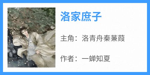 好文热推小说洛家庶子主角洛青舟秦蒹葭全文在线阅读