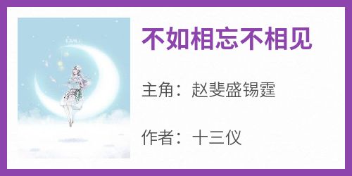 《赵斐盛锡霆》主角小说不如相忘不相见抖音文免费阅读全文