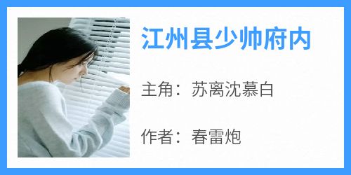 苏离沈慕白全本小说 《江州县少帅府内》全文免费在线阅读