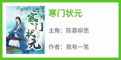 我有一笔最新小说《寒门状元》陈慕柳思在线试读