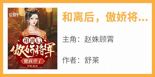 主角是赵姝顾霄的小说叫什么《和离后，傲娇将军他真香了》免费全文阅读
