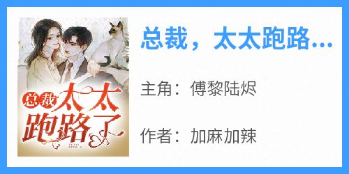 傅黎陆烬主角抖音小说《总裁，太太跑路了》在线阅读