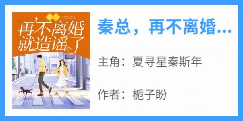 抖音完结《秦总，再不离婚就造谣了》夏寻星秦斯年(全文在线阅读)