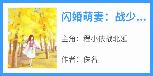 抖音爆款《闪婚萌妻：战少放肆宠》程小依战北延无广告阅读