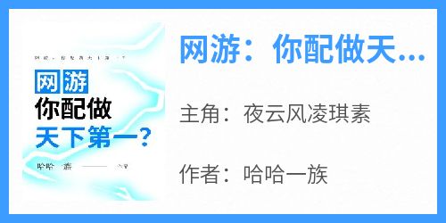 主角夜云风凌琪素小说完整版-网游：你配做天下第一？免费阅读全文