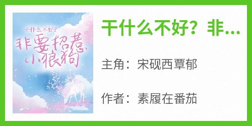 干什么不好？非要招惹小狼狗宋砚西覃郁免费阅读-干什么不好？非要招惹小狼狗素履在番茄小说